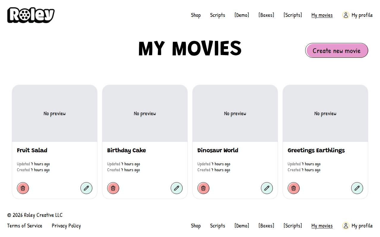 Roley — Make a Movie! screenshot 1