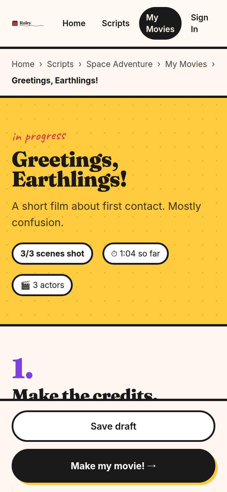 Roley — Make a Movie! screenshot 5