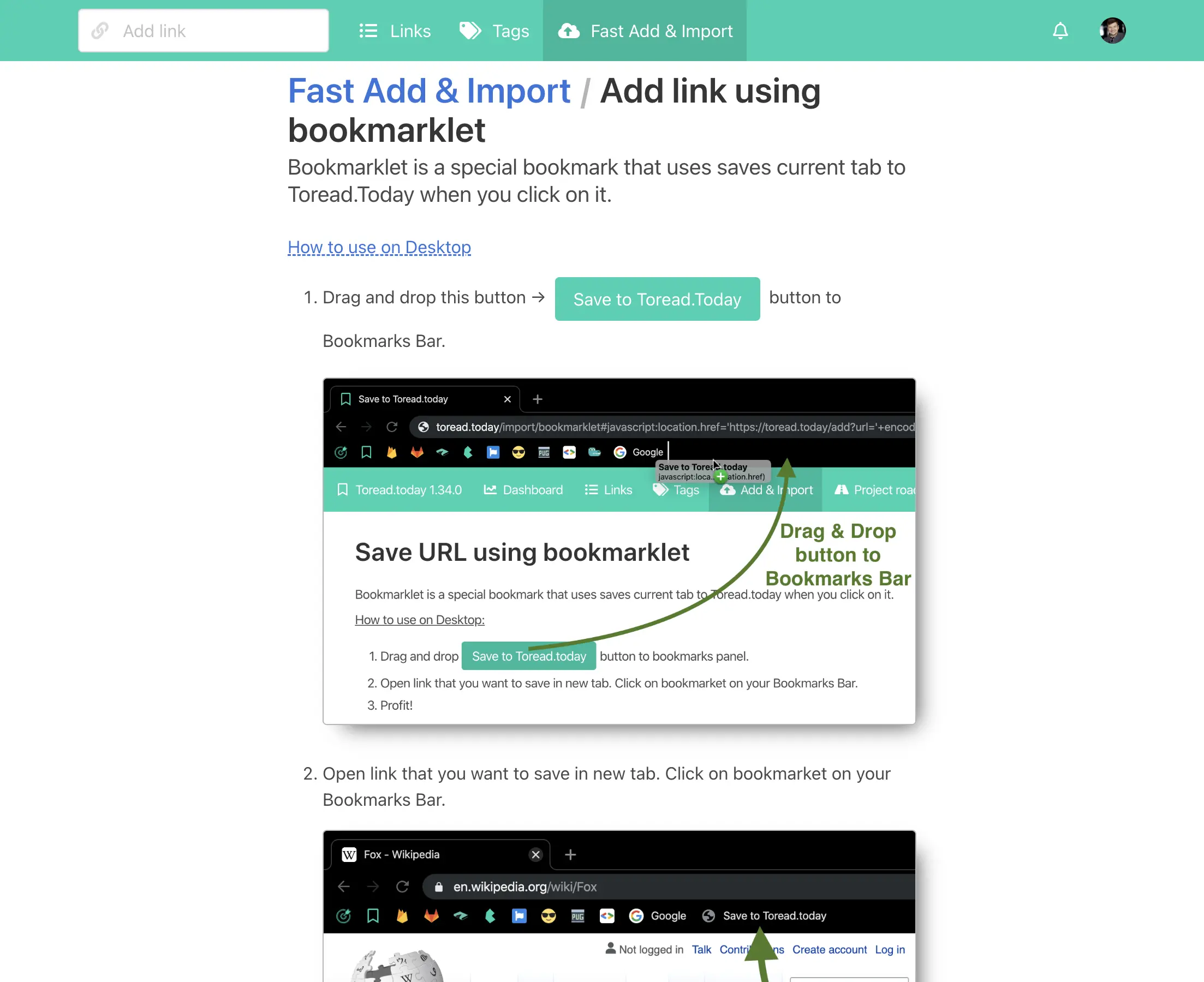 Toread.Today screenshot 3